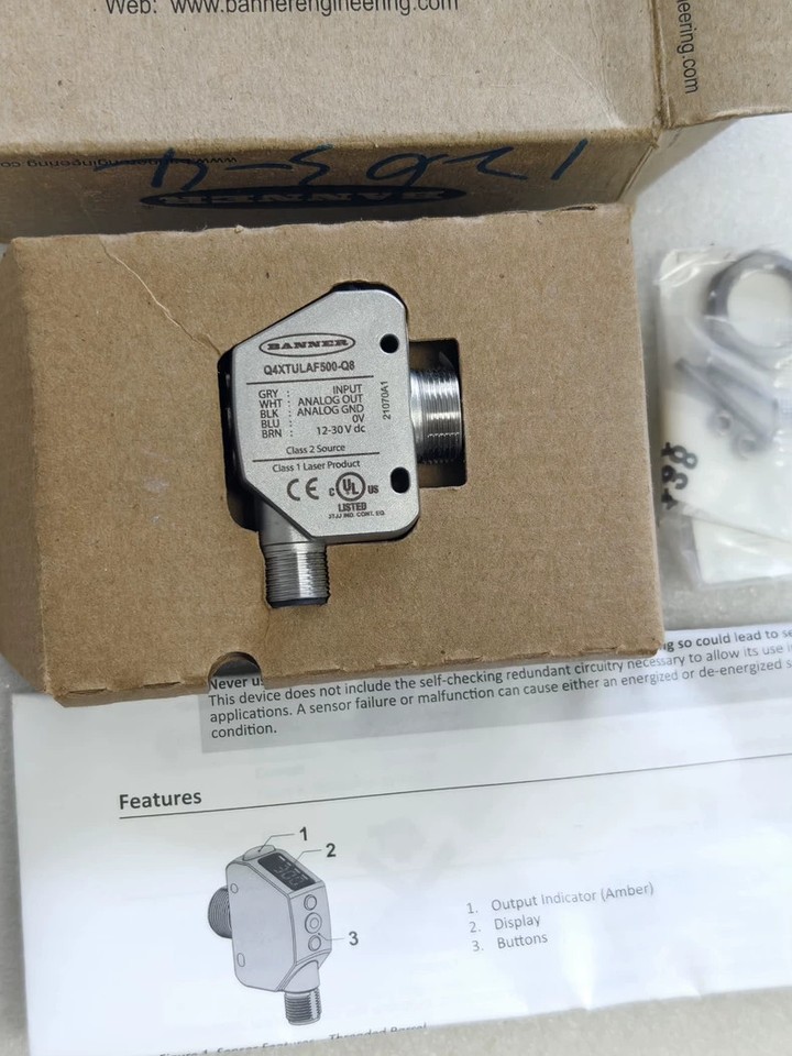 1PS New Banner Q4XTULAF500-Q8 Laser Sensor 802875 Welcome orders | eBay