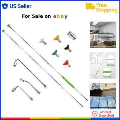 #ad Pressure Washer Extension Wand Stainless Steel 120 In High Pressure Power Tool $74.97