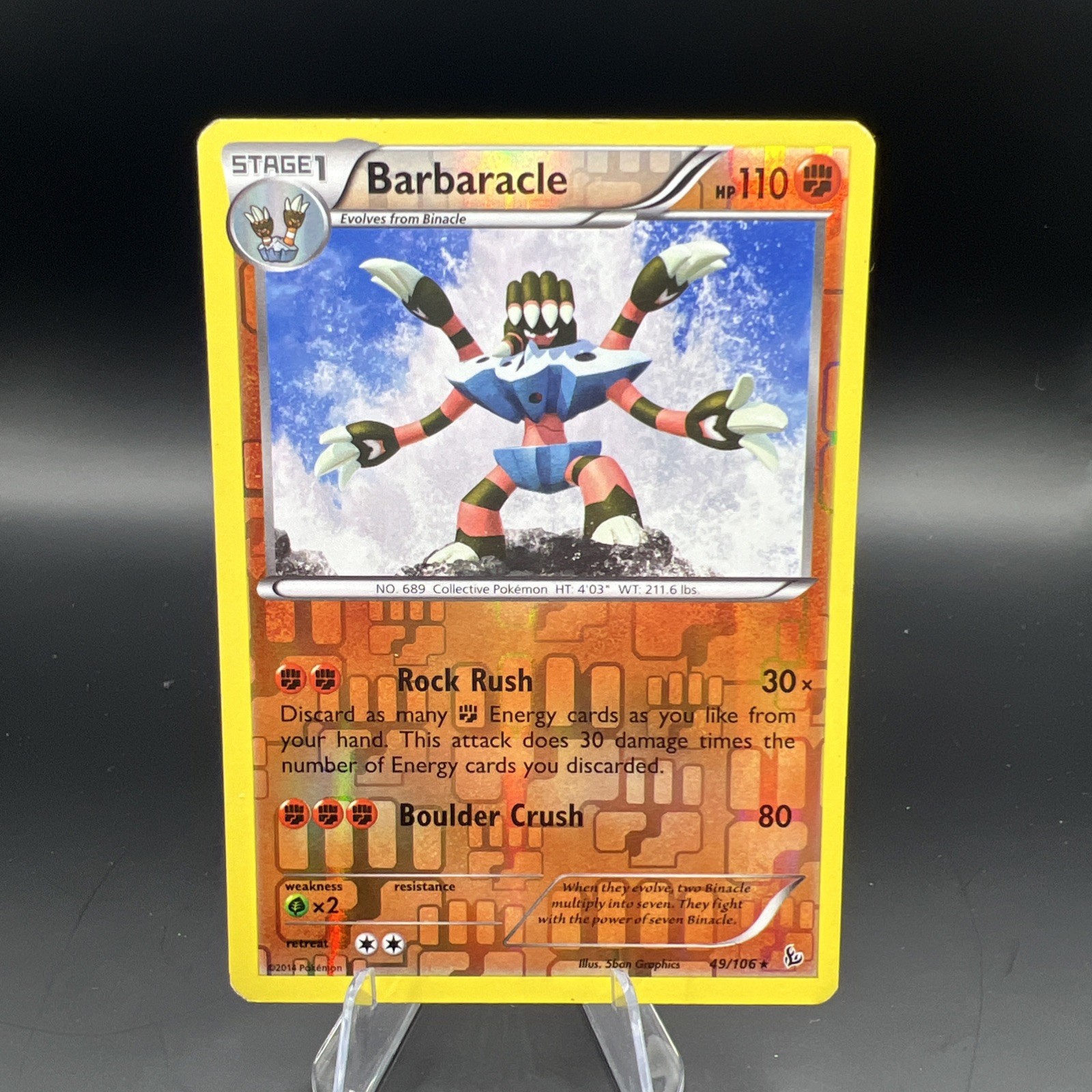Barbaracle 49/106 Flashfire Reverse Holo