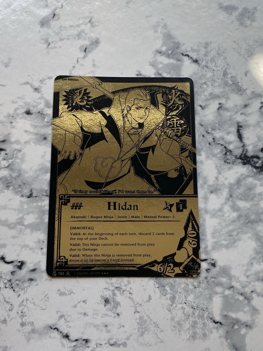 2010 Naruto CCG Hidan N-785 Super Rare 1st Edition Will Of Fire