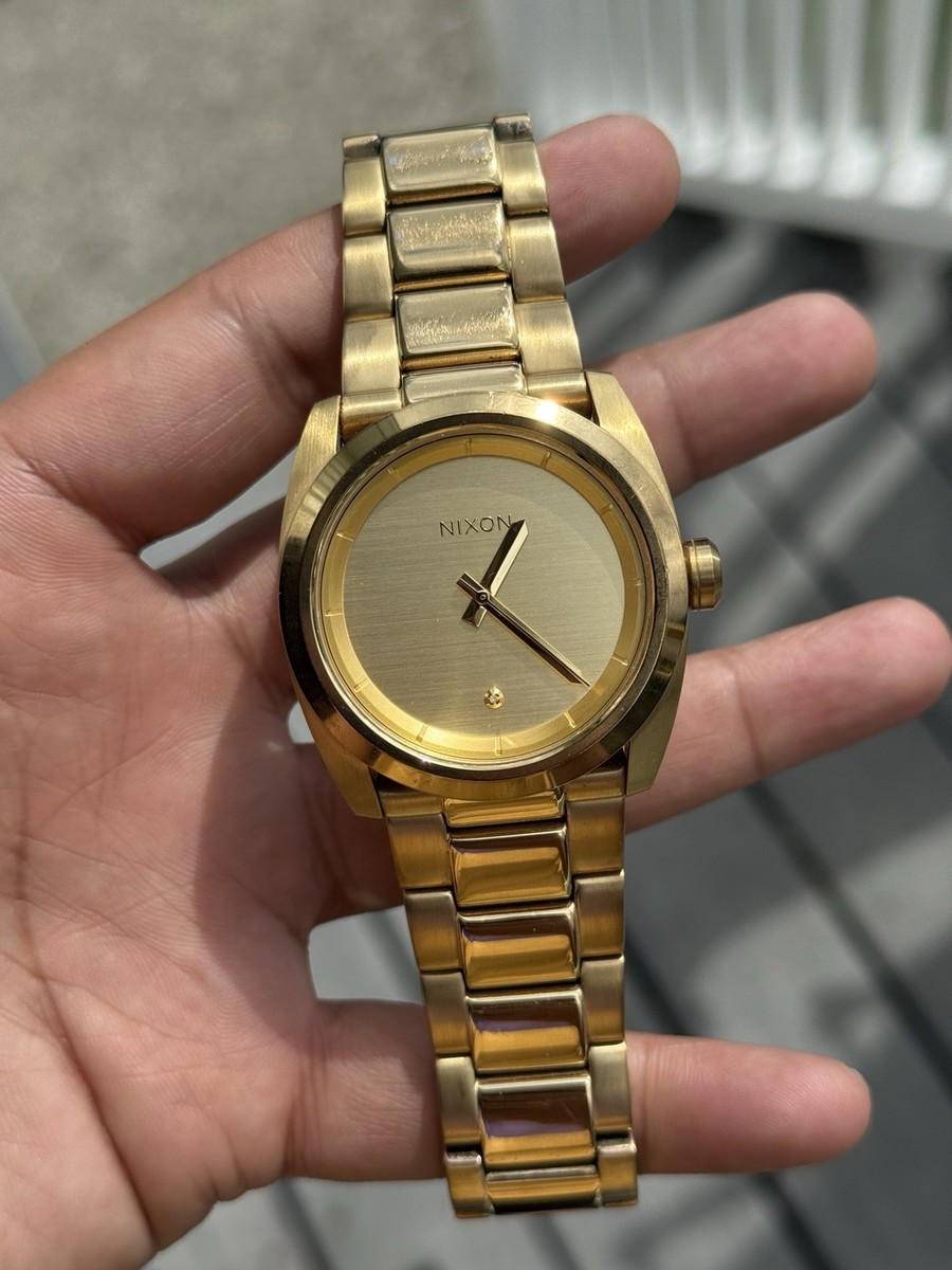 Nixon Kingpin like a boss diamond dot gold Vintage look Mens