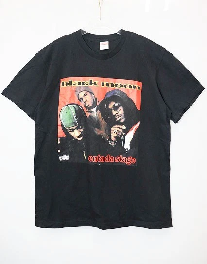 T shirt M Supreme 22Aw lune noire M imprimé photo manches courtes