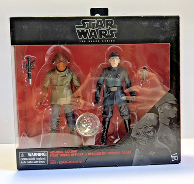 Star Wars The Black Series Admiral Ackbar and First Order Officer Exclusive 2017
