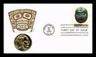 INDIAN ART FIRST DAY COVER 1980 SPOKANE WA CACHET ARTCRAFT 15C FDC