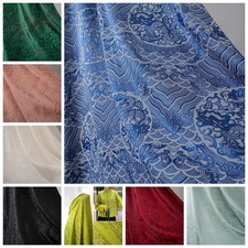 Satin Faux Silk Jacquard Fabric Chinese Vintage Tang Suit Qipao Cheongsam Crafts