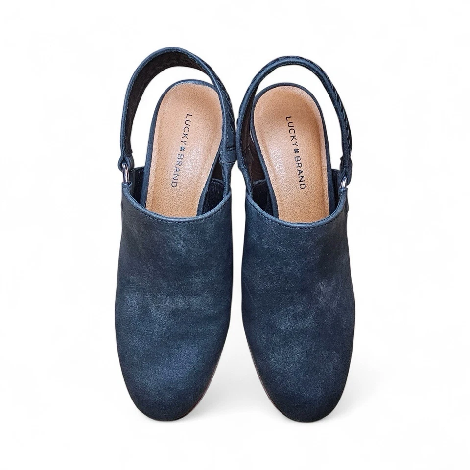 Lucky Brand Negro Slingback Mules - Zapatos para mujer - EE. UU. Talla 7 M Foto 2 de 4