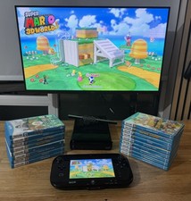 Nintendo Wii U Console Bundle Black 32GB | Tablet | Sensor Bar | 17 Games