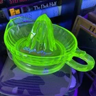 Vintage Depression Uranium Glass Juicer Vaseline Glass
