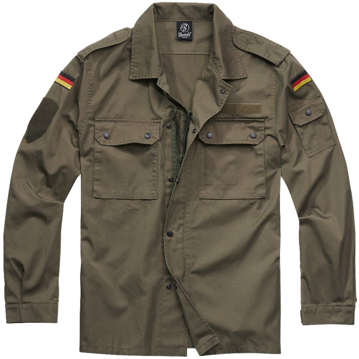 Brandit Bw Bundeswehr Camisa Campo S-5XL Hombre Ejército de Chaqueta Carnaval