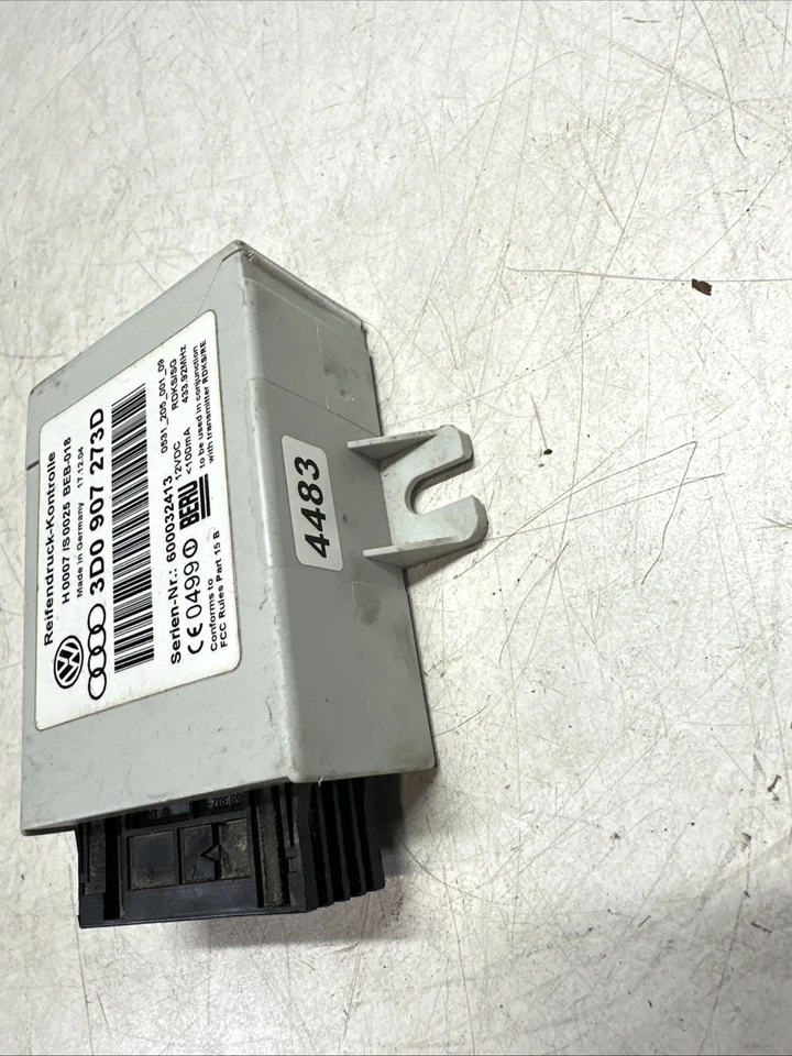 04-06 Bentley Continental VW Phaeton Tire Pressure Module Computer 3D0907273D - Image 4 of 4