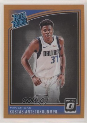 2018 Donruss Optic Rated Orange Prizm 55/199 Kostas Antetokounmpo Rookie RC ht2