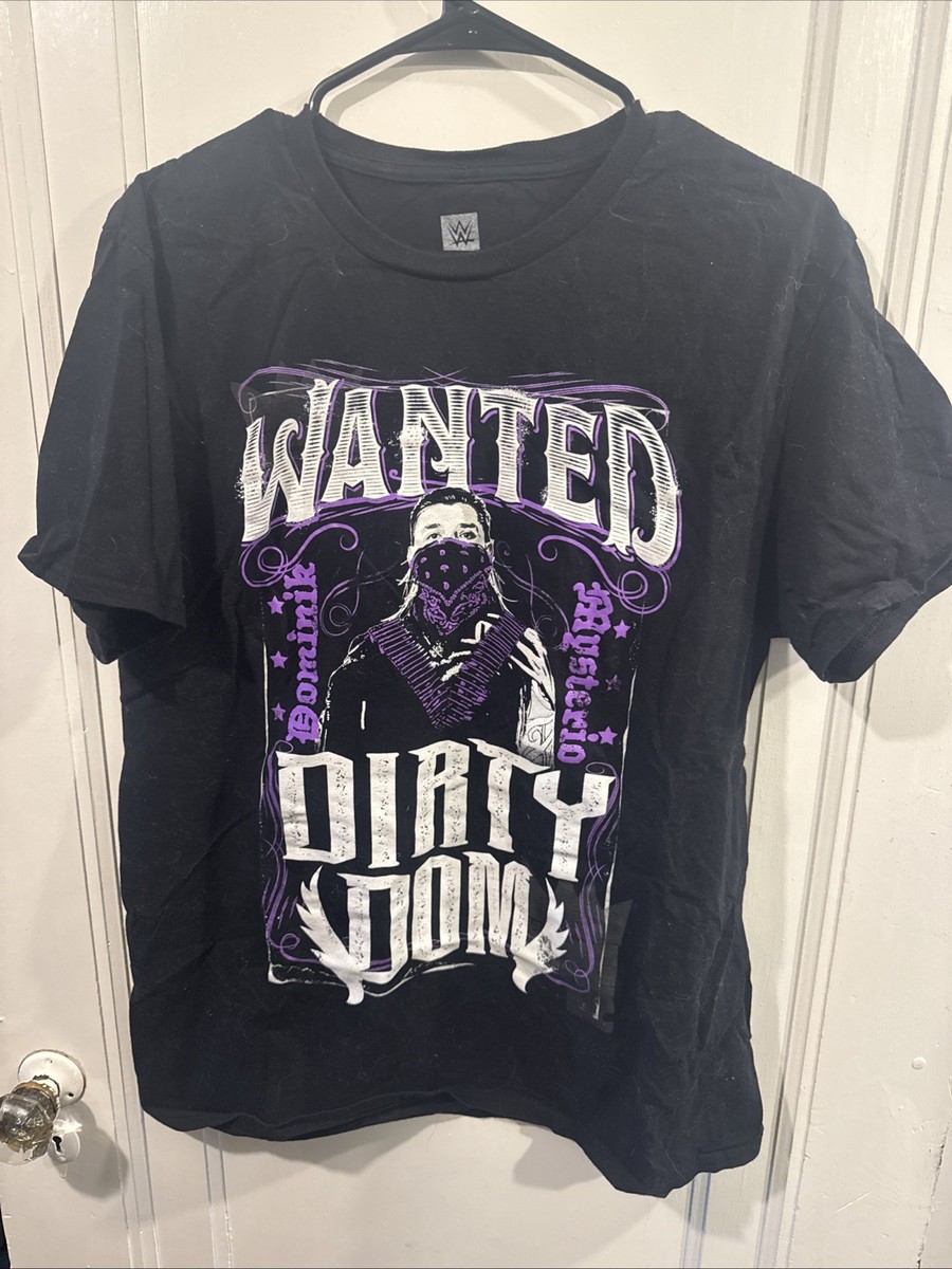 Dominik Mysterio Wanted Dirty Dom Black T-Shirt Size Large | eBay