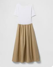 Gap Modern Rib Mixed Media Maxi Dress - Size Medium