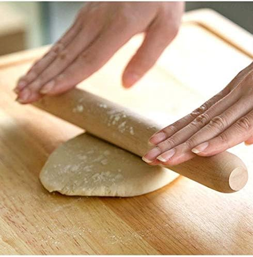 Mattarello in Legno, Mattarello per Gnocchi Francesi per Cottura Pizza Impasto Rullo 30 - Foto 6 di 12