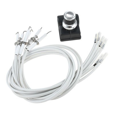 6 Outlet Grill Igniter Replacement with Long Wires for Brinkmann,Blackstone