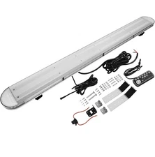 48Inch Amber LED Emergency Beacon Strobe Light Bar Truck Tow Wrecker Roll Back