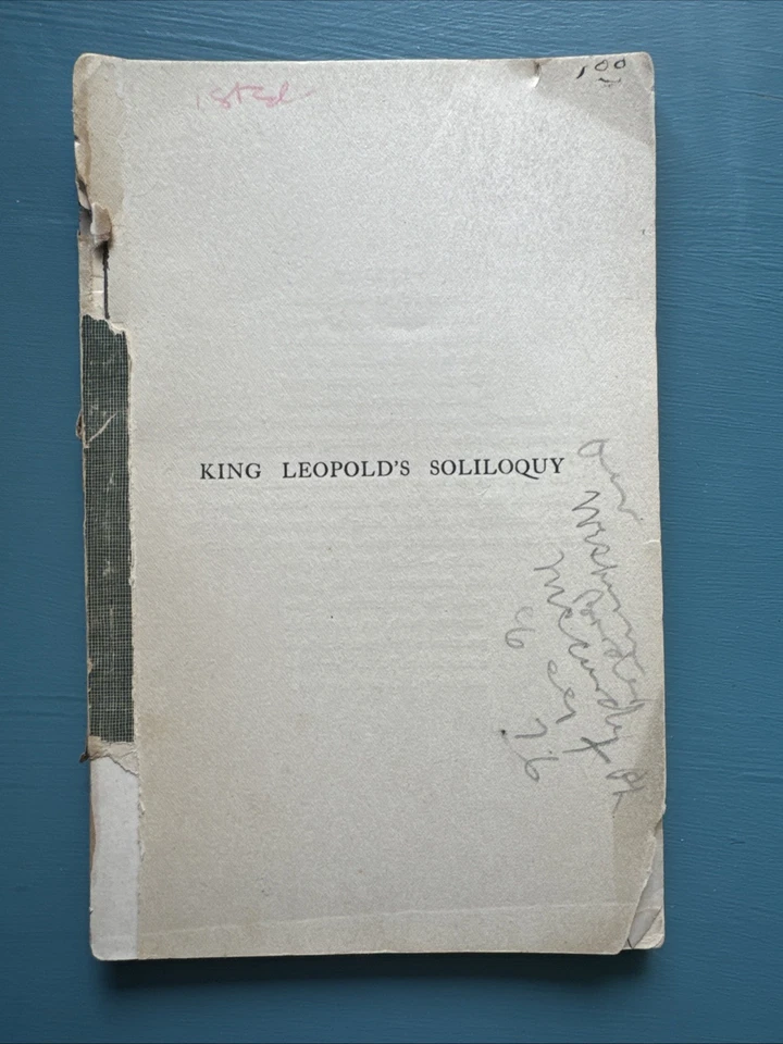 King Leopold’s Soliloquy Mark Twain 1905 First Edition Pamphlet Paperback Congo - Image 2 of 4