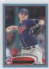 2012 Topps Wal-Mart Blue Border Josh Tomlin #583 0a1
