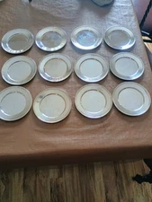 Vtg Set of 12 F.B. Rogers Silver Co 1883 Silver Plated 6" Dish bread plates 