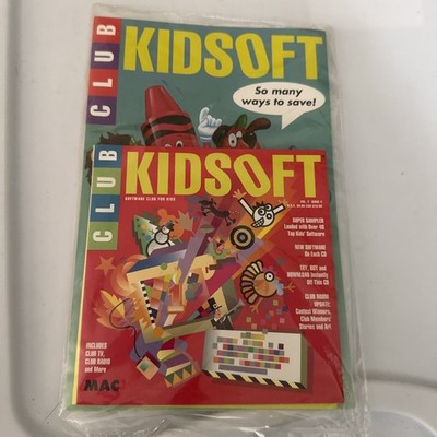 Club Kidsoft  Macintosh Computers Sealed CD Kids Art Stories Mac Vol 2 Issue 4
