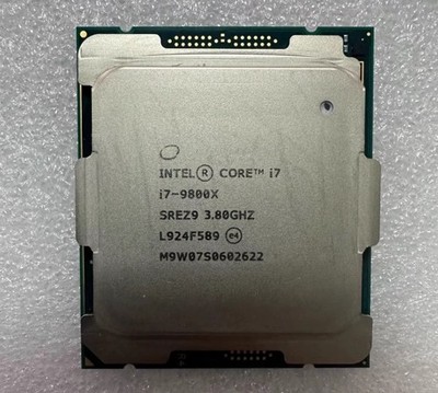 Intel Core i7-9800X LGA-2066 CPU Processor SREZ9 3.8GHz 8-Cores 16-Threads