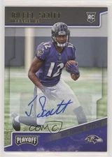 2018 Panini Playoff Rookies Auto Jaleel Scott #235 Rookie Auto RC