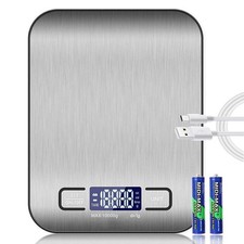 Digital Food Scale 22lb-1g Kitchen Scales Grams Ounce For Weight Loss Cooking