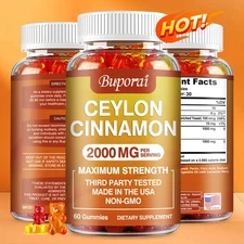 Ceylon Cinnamon 2000mg - Highest Potency Heart Health Blood Sugar Support