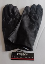 Women's Fowne's Leather Gloves ,BLACK, XL