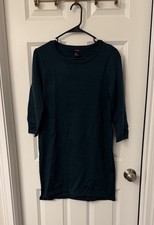 Forever 21 Dark Teal Green Sweater Dress