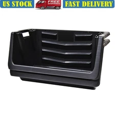 Heavy Duty Stackable Plastic Storage Bins Nesting Organizer Garage Home Use