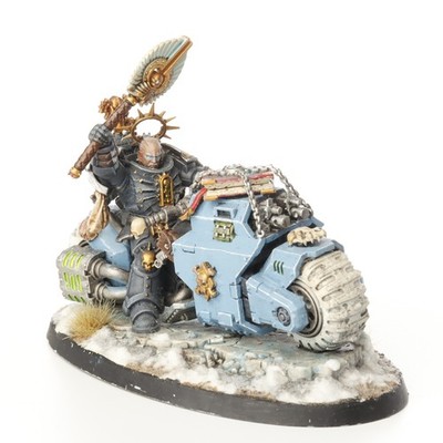Space Wolves - Primaris Chaplain on Bike - bemalt