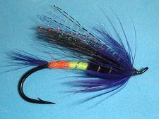 FLY FISHING FLIES - Traditional SIGNAL LIGHT Steelhead Fly size 1/0 (6 ea.)