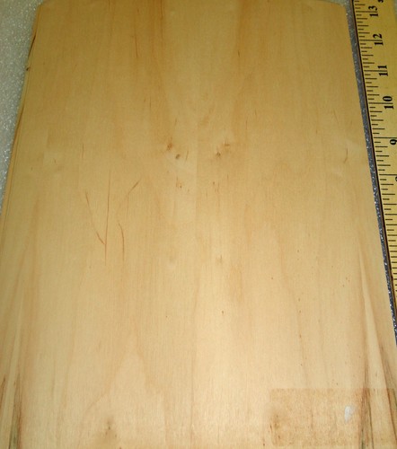 Wormy Natural Maple wood veneer 8" x 11" with paper backer 1/40' thickness - Picture 2 of 2