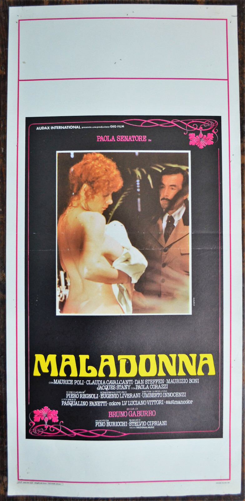Locandina originale film Maladonna (1984) - Regia di Bruno Gaburro