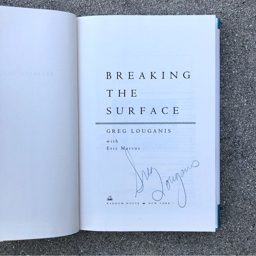 Greg Louganis Signed 1995 Book Breaking The Surface 1st Ed Print Gold Medalist - Picture 2 of 5