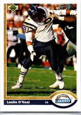 1991 Upper Deck Football- #168 Leslie O'Neal