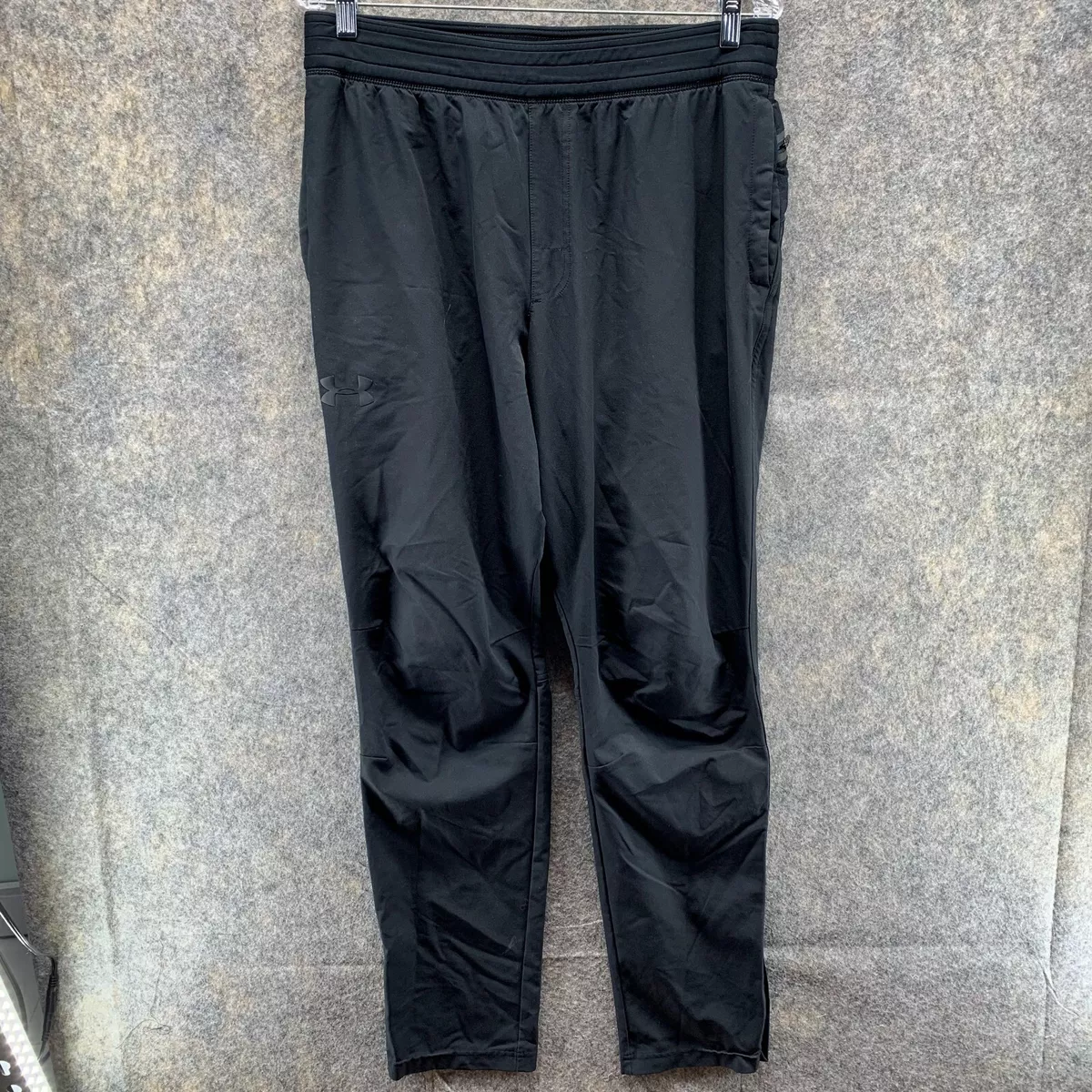 Black sweatpants with zipper pockets sale