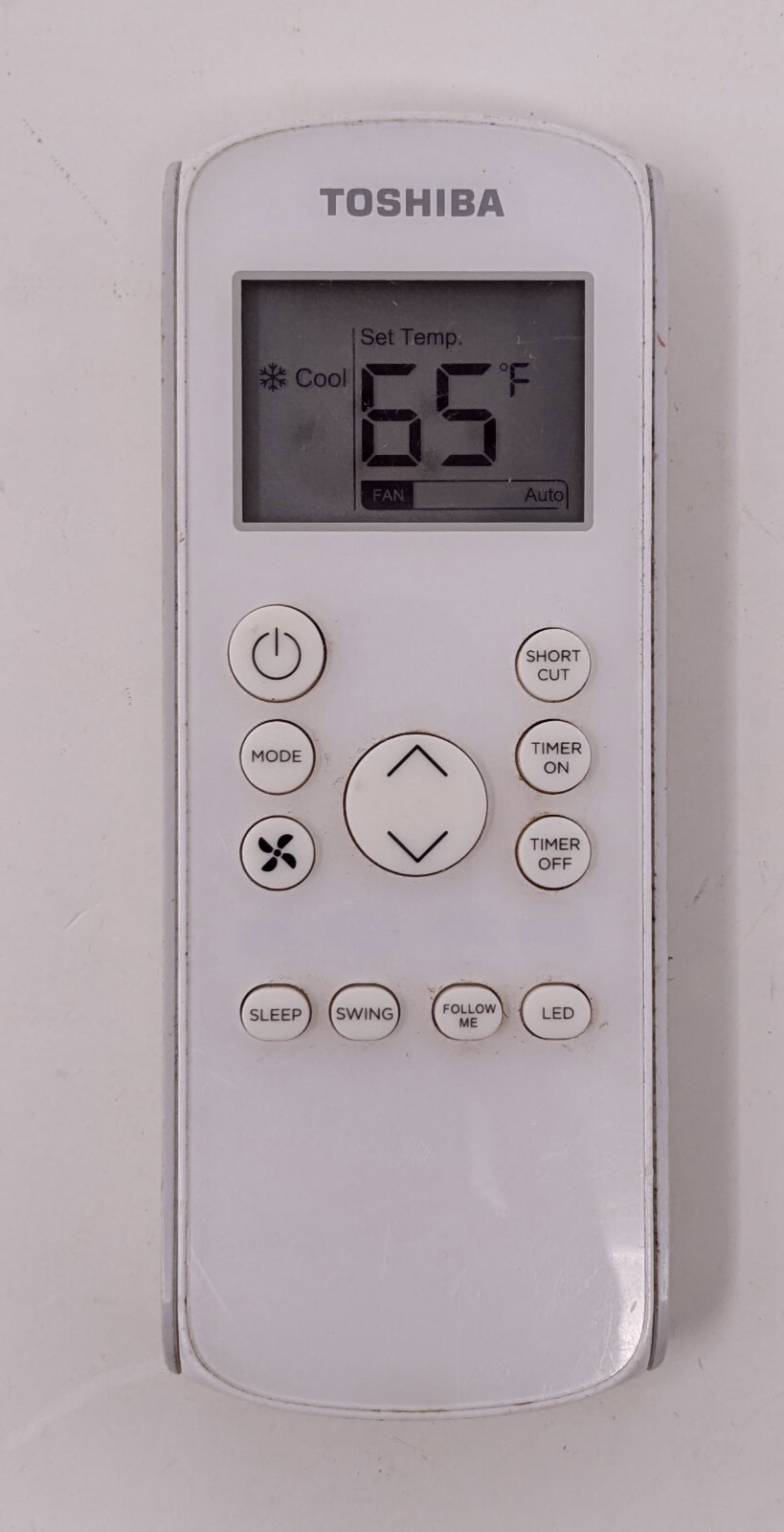 Toshiba Portable AC Remote RG57H4(B) /BGEFU1 Air Conditioner