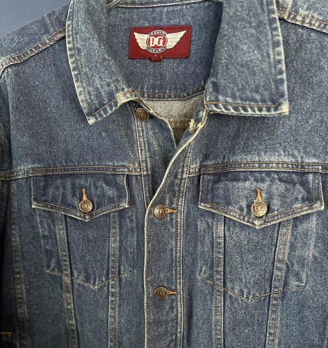 Denim Gear Men’s Jacket Size L - 4 Pockets Metal Buttons & Detail Seaming