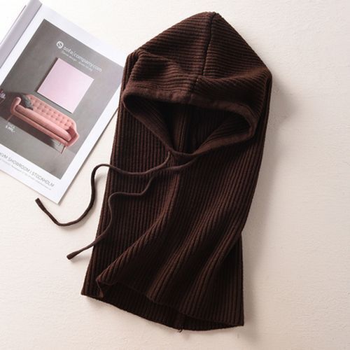 Cálidos Bufanda con Capucha Gorros - Grueso Tejido Lana de Cachemira Mujeres Moda Prendas para la cabeza - Imagen 26 de 26