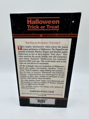 Halloween Trick or Treat VHS 1990 The Pagan Invasion Volume 1