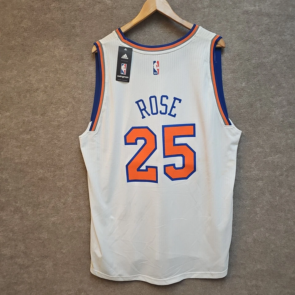 CAMISETA DE BALONCESTO ADIDAS DERRICK ROSE #25 NBA NEW YORK KNICKS PARA HOMBRE Talla 2XL Foto 3 de 4