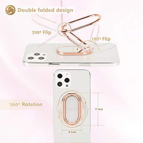 Phone Ring Holder Finger Kickstand Retractable 360°Rotation Ultra-Thin Cell - Picture 6 of 7