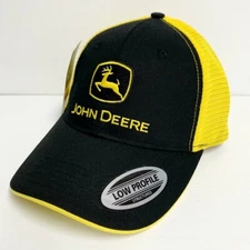 LP69091 John Deere Licensed Black and Yellow Soft Mesh Cap / Hat