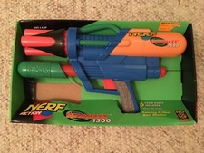 Vintage 1997 NERF SuperMAXX 1500 Dart Blaster Larami TESTED in box