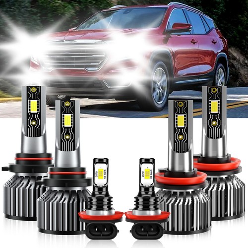 For GMC Terrain 2010-2018 LED Headlight Bulb High Low Beam + Fog Light White - Bild 2 von 12