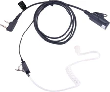 Surveillance Headset Acoustic Tube Earpiece with MIC for Kenwood Two Way Radio