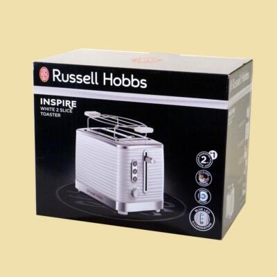 Russell Hobbs Toaster Inspire White 24370-56 - hochglanz weiss/chrome