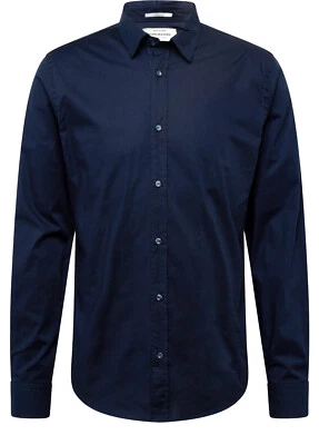Scotch & Soda Chemise bleu marine homme slim fit Classic élasthanne 132837 navy - Photo 1/4